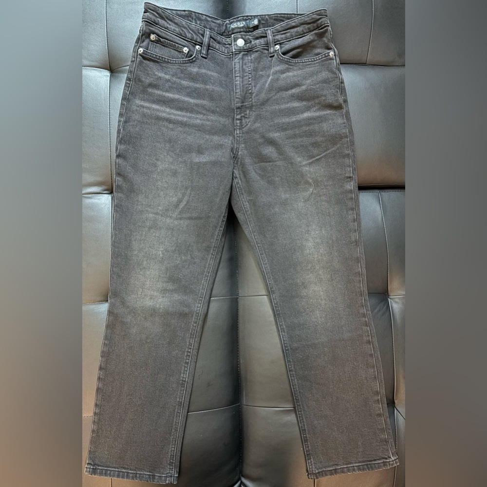 Lauren Ralph Lauren LRL Women's Black Denim Jeans Size 12 Polo